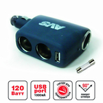 Разветвитель прикуривателя AVS 12/24 (на 3 выхода+USB) CS311U
