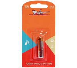 Батарейка A27 12V для брелоков сигнализаций щелочная 1 шт. AirLine 27A-01