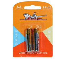 Батарейки LR6/AA щелочные 2 шт. AirLine AA-02
