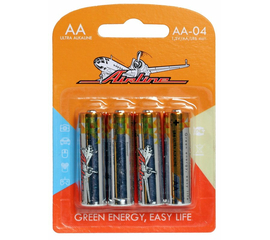 Батарейки LR6/AA щелочные 4 шт. AirLine AA-04