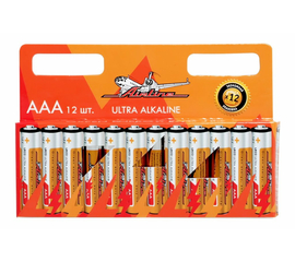Батарейки LR03/AAA щелочные 12 шт. AirLine AAA-12