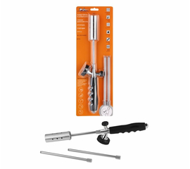 Газовая горелка на цанговый баллон, с трубными удлинителями сопла, анти-вспышка, ручной поджиг, 78*9*5 см AirLine AGT-05