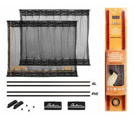 Шторки солнцезащитные раздвижные S (Д*В: 60*37-42см), цвет черный AirLine ASPS-S-08