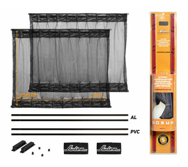 Шторки солнцезащитные раздвижные S (Д*В: 70*37-42см), цвет черный AirLine ASPS-S-11