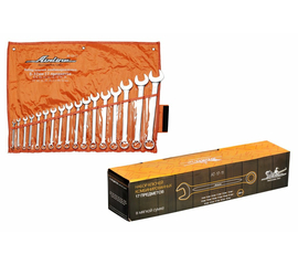 Набор ключей комбинированных 17 предметов (8, 9, 10, 11, 12, 13, 14, 15, 16, 17, 19, 21, 22, 24, 27, 30, 32мм) сумка AirLine AT-17-11