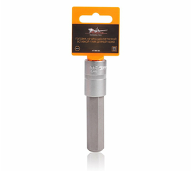 Головка 1/2" DR с шестигранной вставкой 17мм длиной 100мм AirLine AT-BS-56