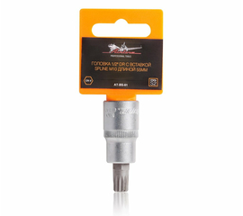 Головка 1/2" DR с вставкой SPLINE M10 длиной 55мм AirLine AT-BS-61