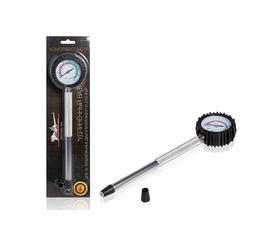 Компрессометр "Удлинённый ВАЗ" (2110-12, 16клап.), манометр в резиновом чехле, блистер AirLine AT-CM-04