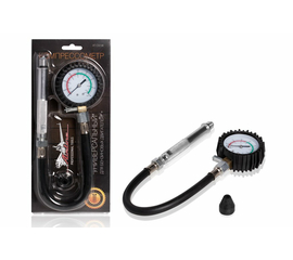 Компрессометр "Универсальный Бензиновый", манометр в резиновом чехле, блистер AirLine AT-CM-06