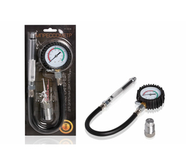 Компрессометр "Универсальный Дизельный", манометр в резиновом чехле, блистер AirLine AT-CM-08
