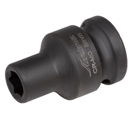 Головка ударная торцевая 1/2" DR шестигранная 8мм AirLine AT-IS12-01