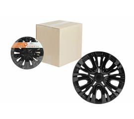 Колпаки колесные 15" "Лион", черный глянец, карбон, компл. 2 шт. AirLine AWCC-15-04