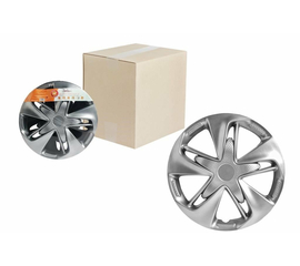 Колпаки колесные 16" "Супер Астра", серебристый, карбон, компл. 2 шт. AirLine AWCC-16-01