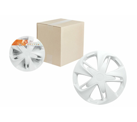 Колпаки колесные 16" "Супер Астра", белый, карбон, компл. 2 шт. AirLine AWCC-16-03