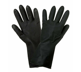 Перчатки латексные (защитные от агрессивных жидкостей) AirLine AWG-LS-10