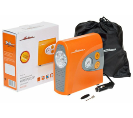 Компрессор в пластиковом корпусе + фонарь MASTER L (30 л/мин., 8 АТМ.) AirLine CA-030-13L