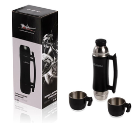 Термос с двумя кружками 500 мл., черный AirLine IT-06