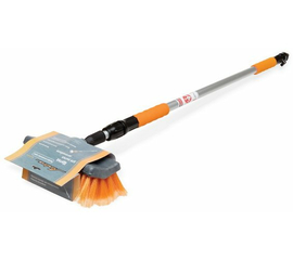 Швабра с насадкой для шланга, щеткой 25см и телескопической ручкой 200см AirLine AB-H-01