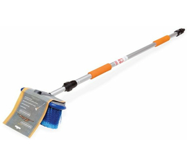 Швабра с насадкой для шланга, щеткой 20см и телескопической ручкой 150см AirLine AB-H-02