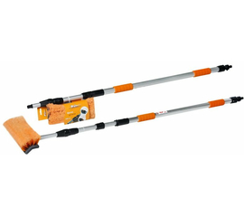 Швабра с насадкой для шланга, щеткой 25см и телескопической ручкой 300см AirLine AB-H-05