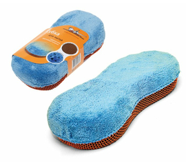 Губка для мытья из микрофибры и коралловой ткани (24*11 см) AirLine AB-K-02