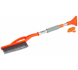 Щетка от снега и льда с телескопической рукояткой и распушённой щетиной (70-85 см) AirLine AB-R-14S