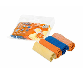 Набор салфеток "рулончики" из микрофибры (4шт., 20*20 см) AirLine AB-V-02