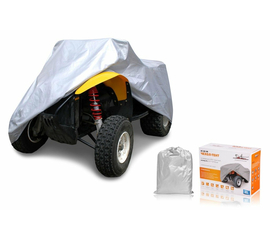 Чехол-тент на квадроцикл защитный, размер XL (251*125*85см), цвет серый, универсальный AirLine AC-QC-08