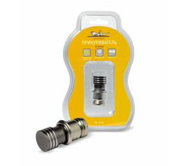 Прикуриватель иномарки алюминий Д21х23мм подвижная часть AirLine ACL-12-03