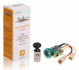 Прикуриватель для ВАЗ 2108-099, ОКА, 2141, Газель, Таврия в сборе AirLine ACL-12-05