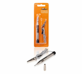 Пробник автомобильный с лампой и проводом металл 6/12/24В 110мм AirLine ACP-02