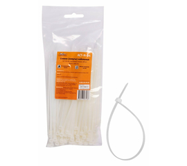 Стяжки (хомуты) кабельные 3,6*150 мм, пластиковые, белые, 100 шт. AirLine ACT-N-04