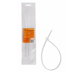 Стяжки (хомуты) кабельные 3,6*250 мм, пластиковые, белые, 10 шт. AirLine ACT-N-07
