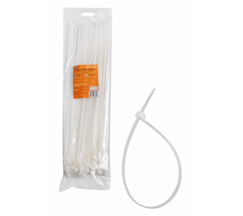 Стяжки (хомуты) кабельные 4,8*350 мм, пластиковые, белые, 100 шт. AirLine ACT-N-12