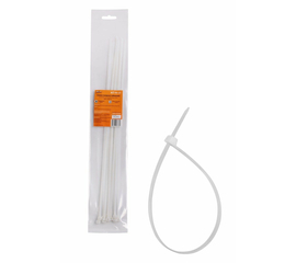 Стяжки (хомуты) кабельные 4,8*400 мм, пластиковые, белые, 10 шт. AirLine ACT-N-13