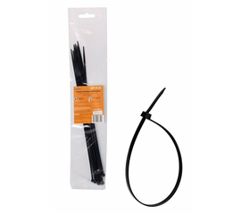 Стяжки (хомуты) кабельные 3,6*300 мм, пластиковые, черные, 10 шт. AirLine ACT-N-25