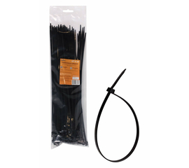 Стяжки (хомуты) кабельные 4,8*350 мм, пластиковые, черные, 100 шт. AirLine ACT-N-28