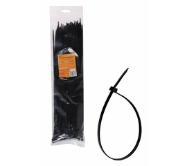 Стяжки (хомуты) кабельные 4,8*400 мм, пластиковые, черные, 100 шт. AirLine ACT-N-30