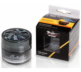 Ароматизатор банка "Галактика" пина колада (черный цвет) AirLine AF-A01-PC