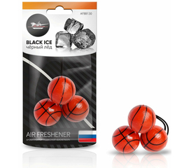 Ароматизатор подвесной "Баскетбол" черный лед AirLine AFBB130