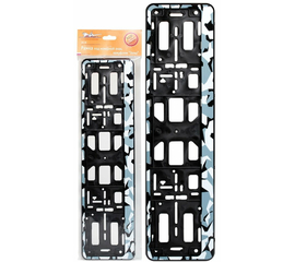 Рамка под номерной знак, камуфляж "Зима" AirLine AFC-08