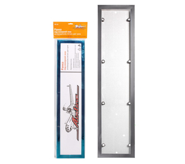 Рамка под номерной знак, антивандальная, металл, цвет хром AirLine AFC-12