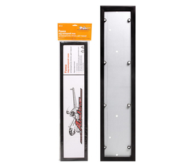 Рамка под номерной знак, антивандальная, металл, цвет черный AirLine AFC-13