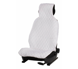Накидка из искусственного меха, белая с коротким ворсом, на переднее сидение, 1 шт. AirLine AFC-A-03