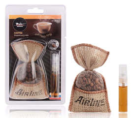 Ароматизатор "Кофе в мешочке со спреем" бодрящий кофе AirLine AFCO198