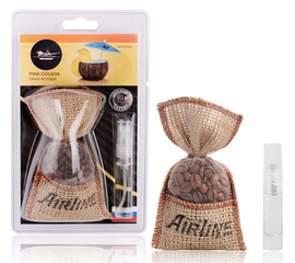 Ароматизатор "Кофе в мешочке со спреем" пина колада AirLine AFCO203
