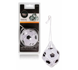 Ароматизатор подвесной "Футбольный мяч" черный лед AirLine AFFO063