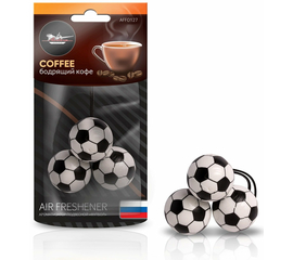 Ароматизатор подвесной "Футбол" бодрящий кофе AirLine AFFO127