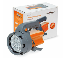 Фонарь аккум. прожектор LEDx16 с батареей 4В 2,4Ач AirLine AFL-16S-04