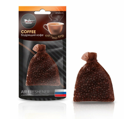 Ароматизатор подвесной "Мешочек с гранулами" бодрящий кофе AirLine AFME035